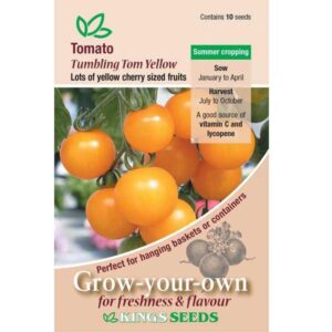 Tomato 'Tumbling Tom Yellow' Pack Kings Vegetable Seeds