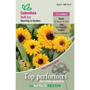 Calendula 'Bulls Eye' Quality Flower Seeds