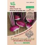Turnip 'Milan Purple Top' Pack Kings Vegetable Seeds