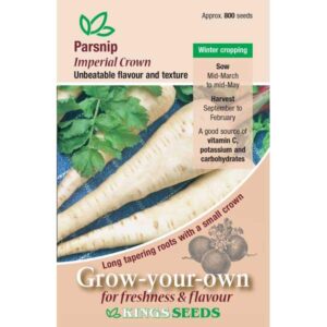 Parsnip Imperial Crown Quality Kings Seeds Vegetable Packs