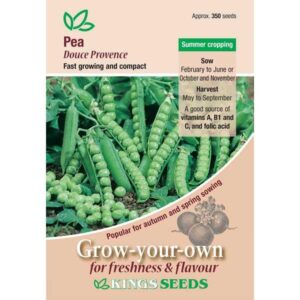 Pea 'Douce Provence' King's Seeds Pack Vegetable
