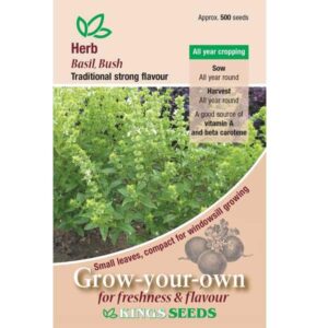 Basil Bush Annual Herb Pack King's Seeds