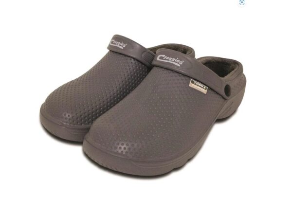 Town & Country Fleecy EVA Cloggies Charcol Unisex UK Size 9
