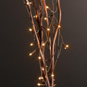 80 W/White LED Christmas Brown Twig Light Decorations 1.2m LV081487 Premier
