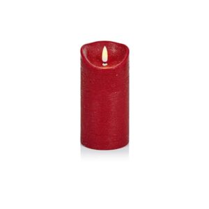 Red Flameless Flickabright LED Dancing Candle Medium Size 18x9cm Premier