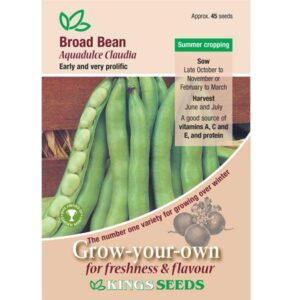 Broad Bean Aquadulce Claudia Kings Vegetable Seeds