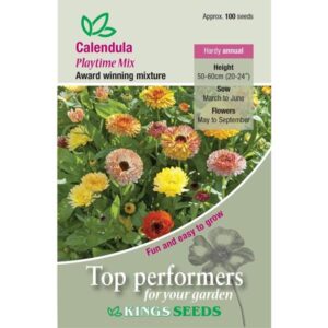 Calendula Playtime Mix Quality Kings Seeds Flower Packs