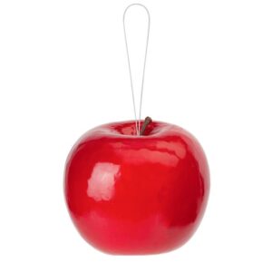 Large Red Apple Christmas Tree Decorations / Ornaments 80mm Pack 4