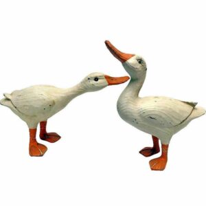 Design Toscano Set 2 Rustic Duck Statues Garden Sculptures Ornaments OFFER!