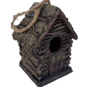 Design Toscano Backwoods Bird House 'Cottage' Garden Ornament Wild Bird Care