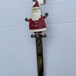 Metal Plated 'Santa' Door Wreath Hanger 30cm Christmas Decoration Deluxe Design