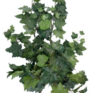 Trailing Green Frosted Ivy Bush 22" Silk Flowers / Foliage