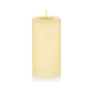 9x18cm Cream Wax Melted Pool Effect Flickabright Candle Timer