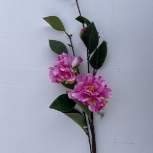 Pack x12 Stems Artificial Silk Flowers Peony Spray Cerise Pink