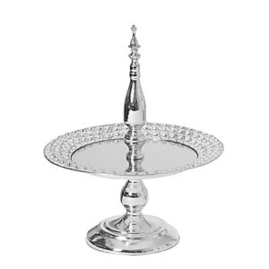 New 46cm Mirror Crystal Cake Stand / Plate