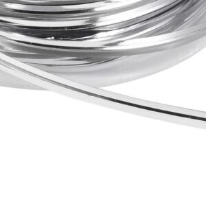 75ft Roll Silver Twist/ Tie Foil Wire Christmas Decorations 4mm Wide Craft