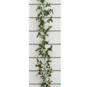 6ft Green Holly & Berry Garland Christmas Decoration Synthetic