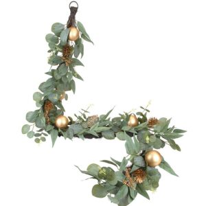 Winter Forest Gold Ball Garland Christmas Decoration 6ft Long