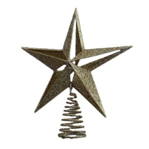 Gold Tree Top Star Christmas Tree Decoration 11" Shades