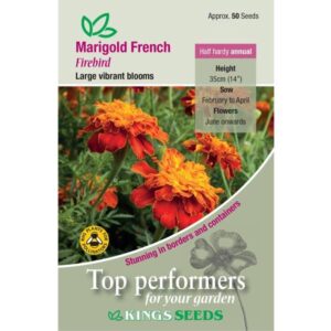 Marigold French 'Firebird' Quality Flower Seeds