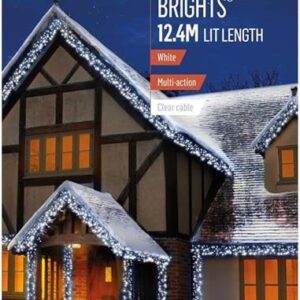 960 LED White Multi-Action Cluster Lights (Clear Cable) + Timer 12.4m Premier