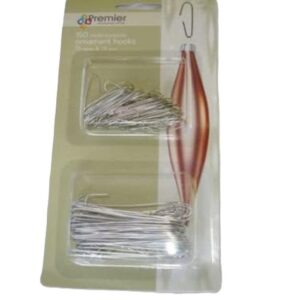 Pack 150 Metal Christmas Tree Decoration Hooks 4 Christmas Tree Ornaments Silver