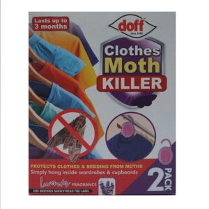 Doff 'Clothes' Moth Killer Wardrobe Hanger 3 x Twin Pack (6)+ Lavender Fragrance