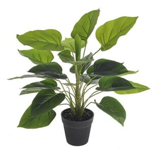 Angel Wings Plant / Bush Artificial Silk Flower Potted Plant 55cm Tall