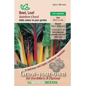 Leaf Beet 'Rainbow Chard' Kings Quality Pack Seeds