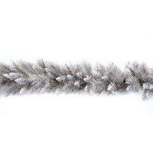 Silver Tip Frost Pine Garland Christmas Decoration 1.8m (6') Premier