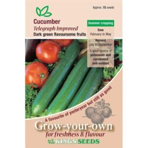 Cucumber 'Telegraph Improved' Pack Kings Vegetable Seeds