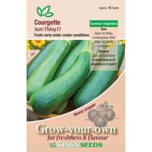 Courgette Sure Thing F1 Pack Vegetable Garden Seeds