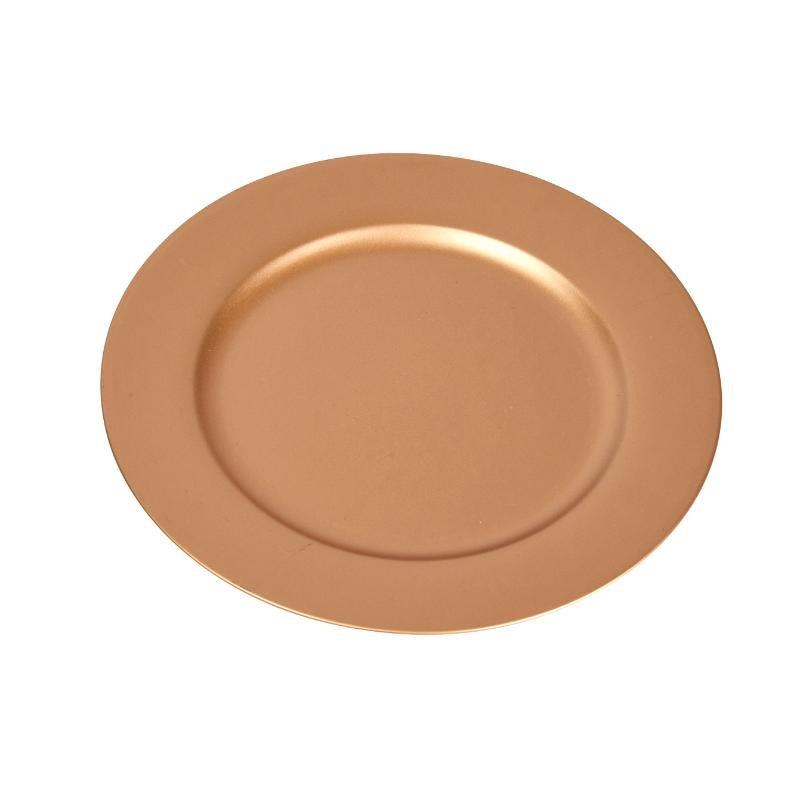 Gold Matte Finish 33cm Charger Plates Table Settings Set x6