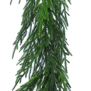 Natural Soft Green Norfolk Pine Garland 180cm Christmas