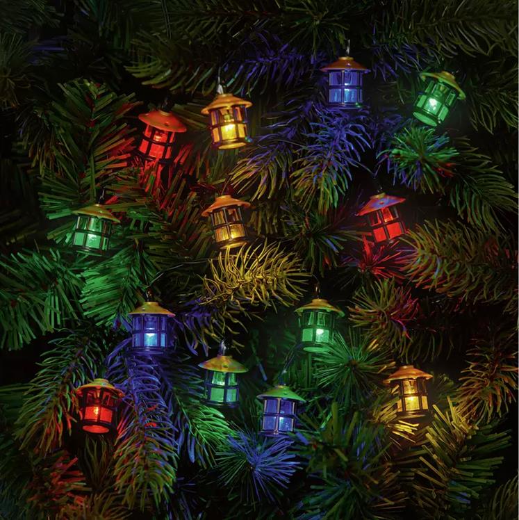 Set 80 LED Multi-Action Retro Lanterns Christmas Lights Premier - Image 2