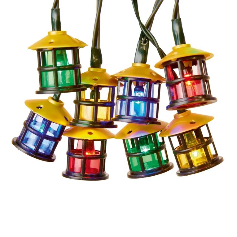 Set 80 LED Multi-Action Retro Lanterns Christmas Lights Premier - Image 3